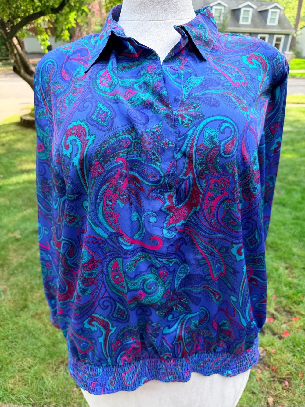 Alfred Dunner Paisley 2 Piece Skirt Set Plus Size maximalist Jewel Tone Boho